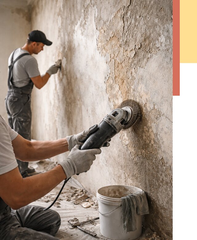 Снятие и удаление краски со стен в Алексеевке от 2126 руб. — ОТДЕЛОЧНИК-Лкв