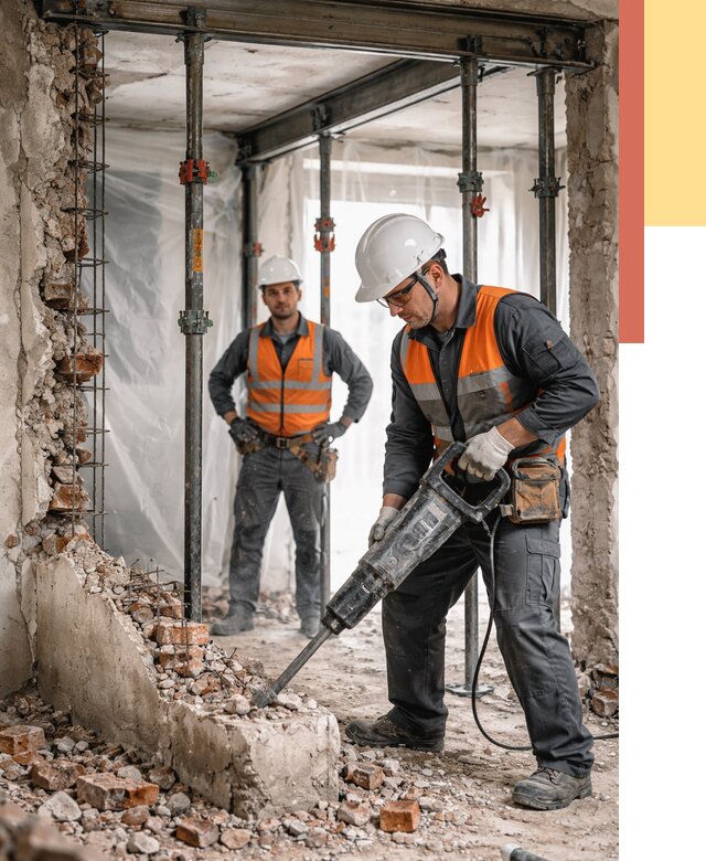 Снос несущих стен в Алексеевке от 10377 руб. — демонтаж несущей стены под ключ | ОТДЕЛОЧНИК-Лкв