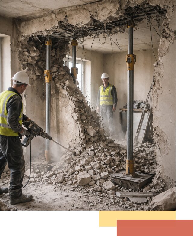 Снос несущих стен в Алексеевке с гарантией безопасности и качества