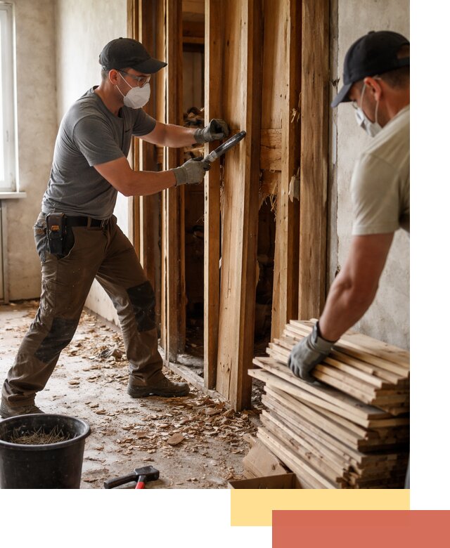 Демонтаж деревянных перегородок в Алексеевке быстро и аккуратно