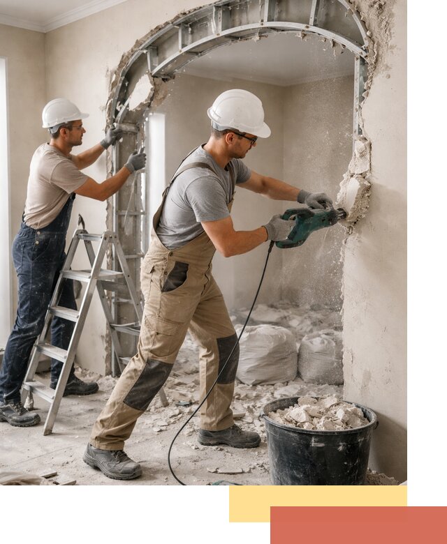 Демонтаж гипсокартонной арки в Алексеевке быстро и аккуратно