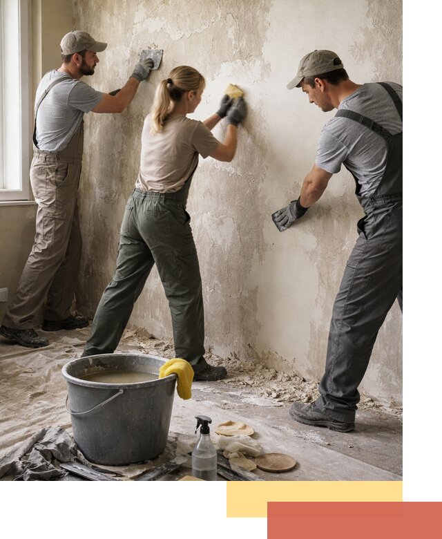 Очистка стен от клея и грунтовки в Алексеевке качественно и быстро