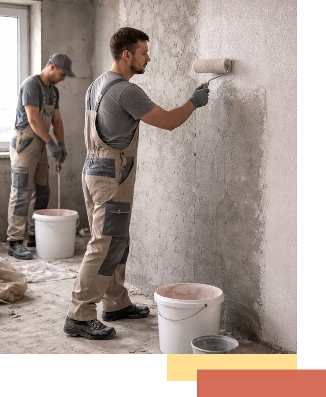 Нанесение бетоноконтакта на стены в Алексеевке для последующей отделки