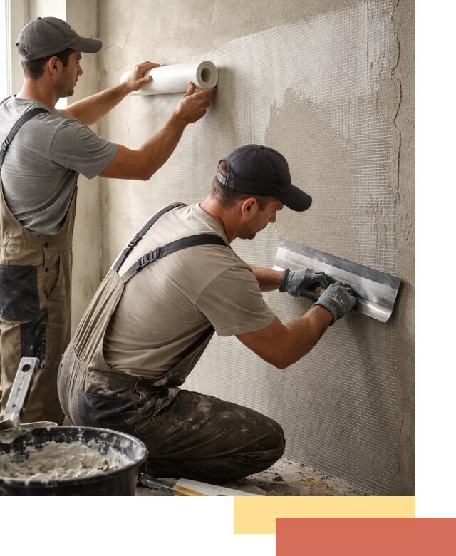 Армирование стен стеклосеткой в Алексеевке для прочной отделки