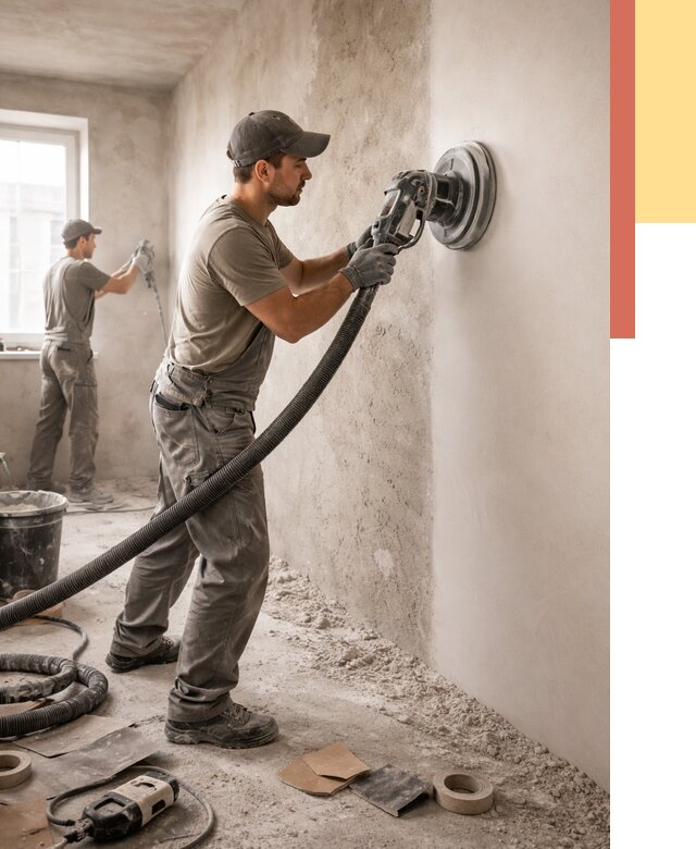 Шлифовка стен в Алексеевке от 1215 руб/м2 — быстро и недорого | ОТДЕЛОЧНИК-Лкв