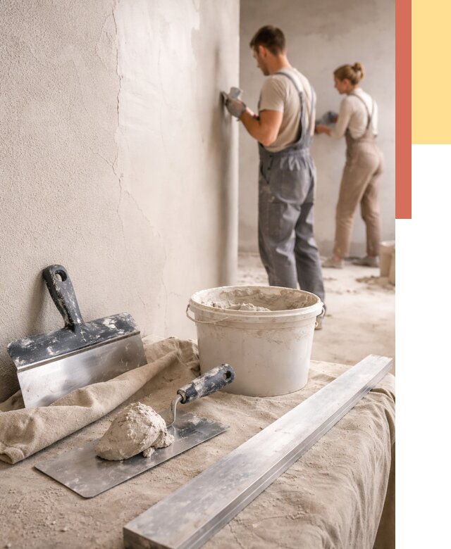 Штукатурка стен гипсовая в Алексеевке от 4556 руб/м2 — быстро и недорого | ОТДЕЛОЧНИК-Лкв