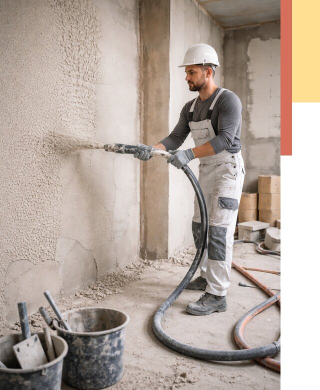 Машинная штукатурка стен в Алексеевке под ключ от 6581 руб./м2 | ОТДЕЛОЧНИК-Лкв