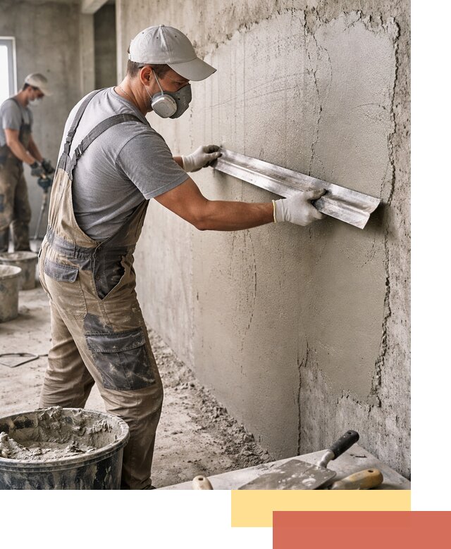 Штукатурка бетонных стен в Алексеевке качественно и долговечно