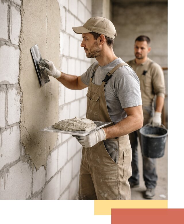 Штукатурка стен из газобетона в Алексеевке под ключ