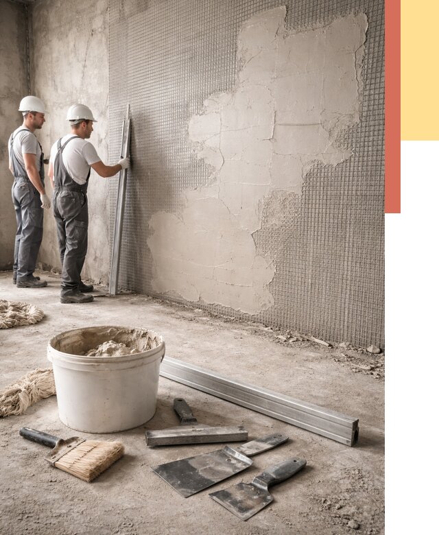 Штукатурка стен по сетке в Алексеевке от 5568 руб./м2 — быстро и недорого | ОТДЕЛОЧНИК-Лкв