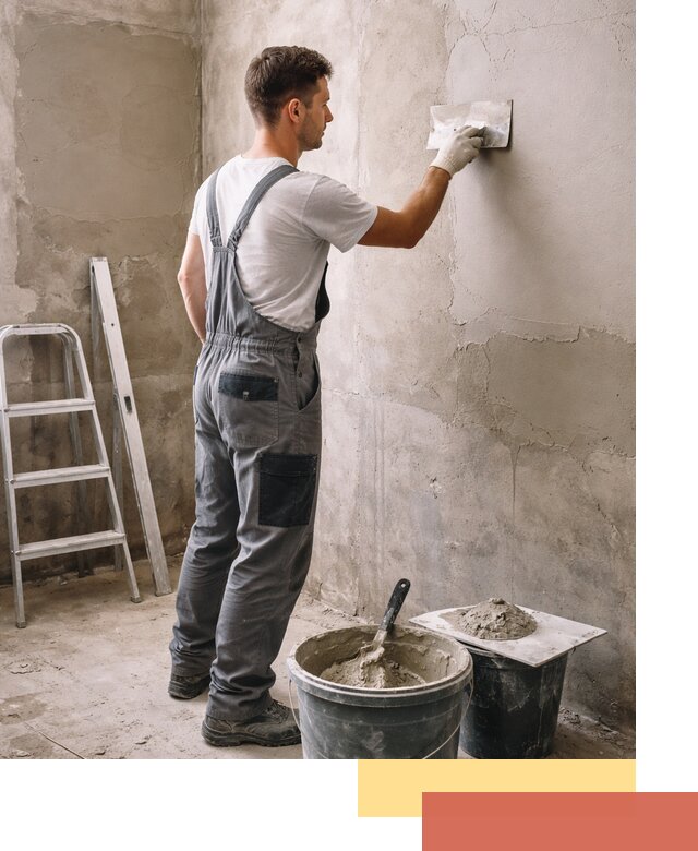 Штукатурка стен в ванной под ключ в Алексеевке