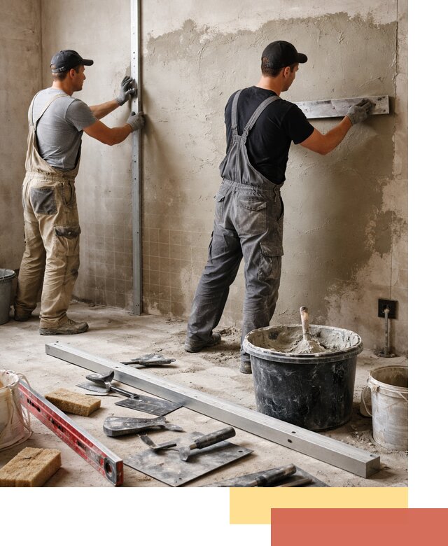 Профессиональная штукатурка стен под плитку в Алексеевке