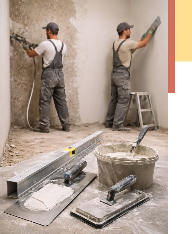 Штукатурка стен под обои в Алексеевке от 4556 руб./м2 — выравнивание под обои | ОТДЕЛОЧНИК-Лкв