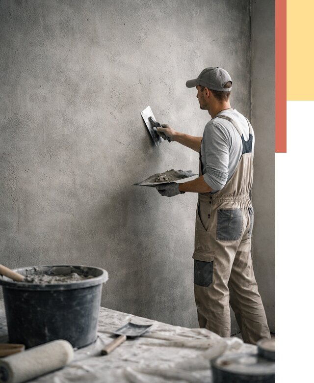 Декоративная штукатурка под бетон в Алексеевке от 2531 руб./м² — нанесение под ключ | ОТДЕЛОЧНИК-Лкв