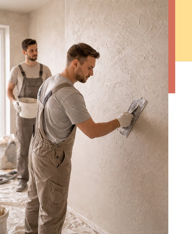 Фактурная штукатурка стен в Алексеевке от 4252 руб./м² — заказать под ключ | ОТДЕЛОЧНИК-Лкв