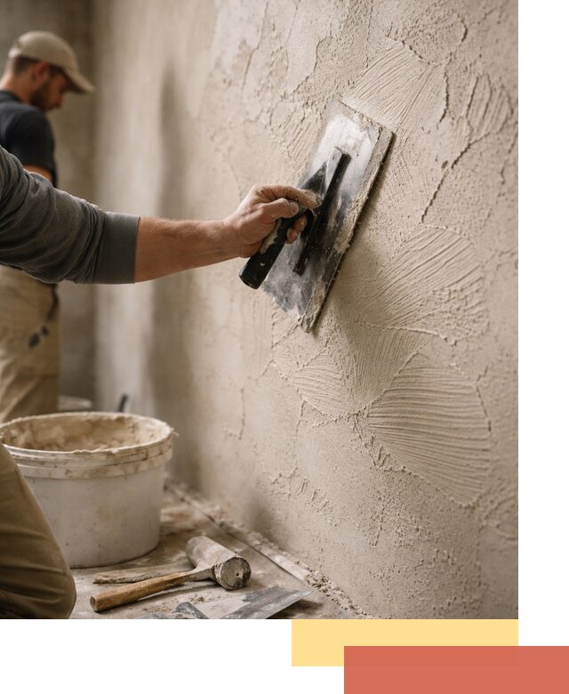 Фактурная штукатурка стен в Алексеевке — монтаж, отделка, реставрация