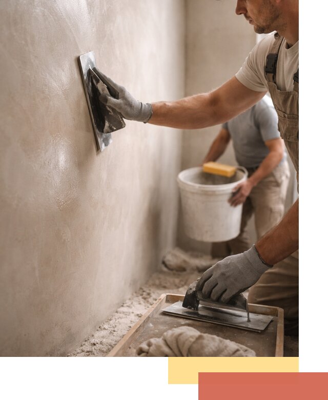 Нанесение марокканской штукатурки таделакт в Алексеевке