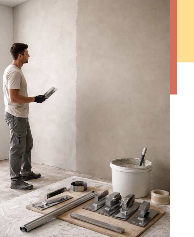 Нанесение микроцемента на стены в Алексеевке от 3240 руб./м2 под ключ | ОТДЕЛОЧНИК-Лкв