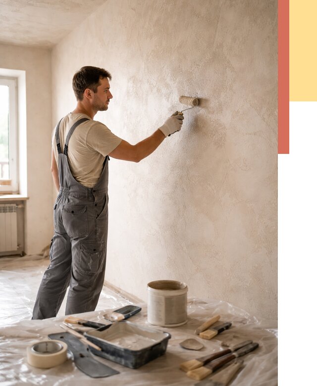 Нанесение лессирующей краски по декоративке в Алексеевке от 1772 руб. | ОТДЕЛОЧНИК-Лкв