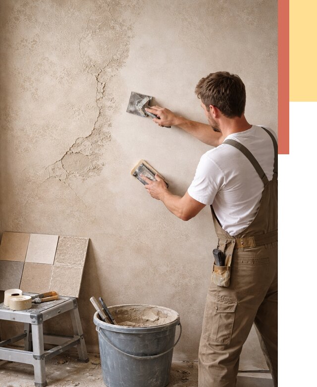 Ремонт декоративной штукатурки в Алексеевке от 4556 руб. под ключ | ОТДЕЛОЧНИК-Лкв