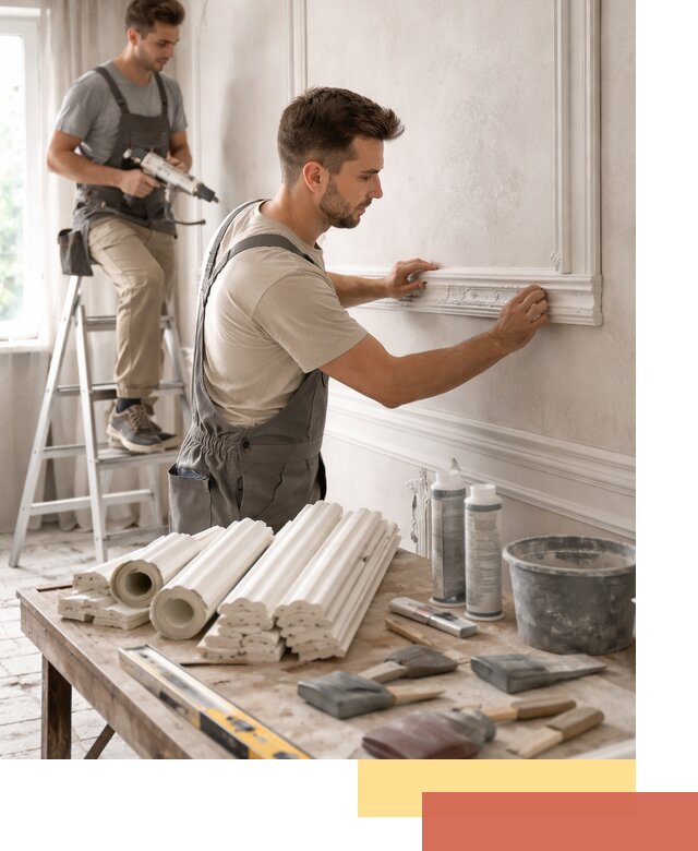 Монтаж лепнины на стены в Алексеевке профессионально и качественно