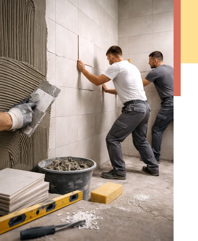 Укладка плитки на стены в Алексеевке от 861 руб. — качественно и недорого | ОТДЕЛОЧНИК-Лкв