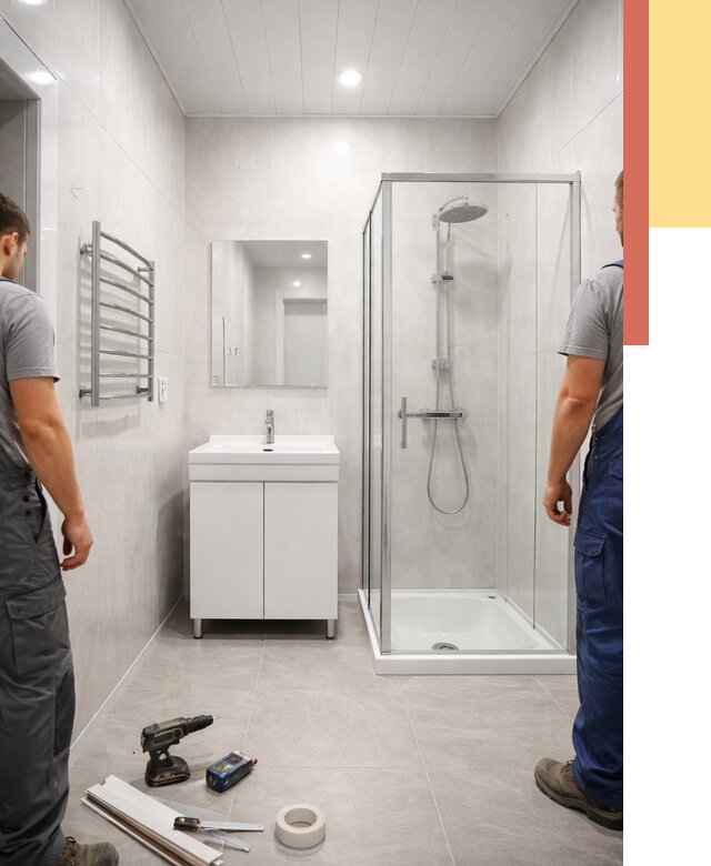 Отделка ванной комнаты панелями ПВХ в Алексеевке от 4556 руб. за м2 | ОТДЕЛОЧНИК-Лкв