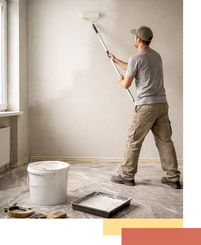 Покраска стен латексной краской в Алексеевке качественно и быстро