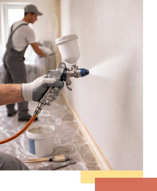 Покраска стен краскопультом в Алексеевке быстро и качественно