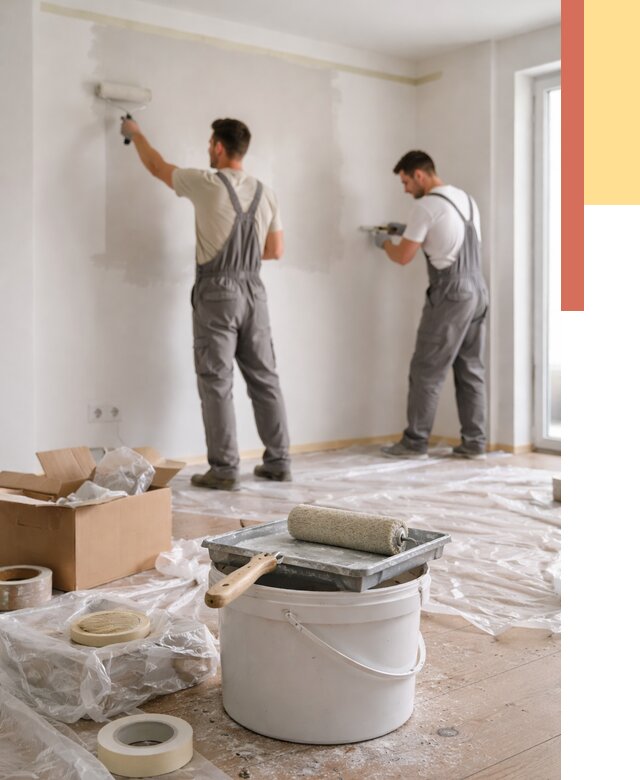 Покраска стен в квартире в Алексеевке от 2531 руб/м2 — быстро и недорого | ОТДЕЛОЧНИК-Лкв