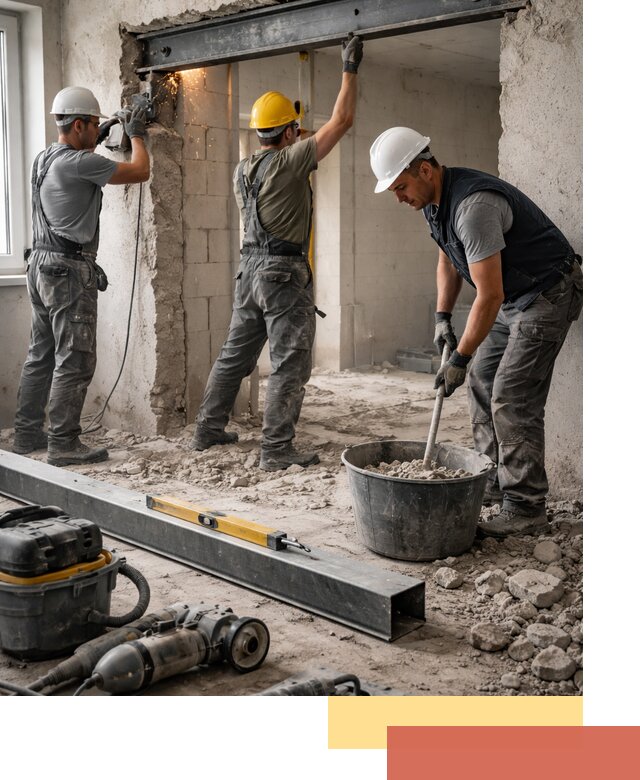 Создание проемов в стенах и несущих конструкциях в Алексеевке