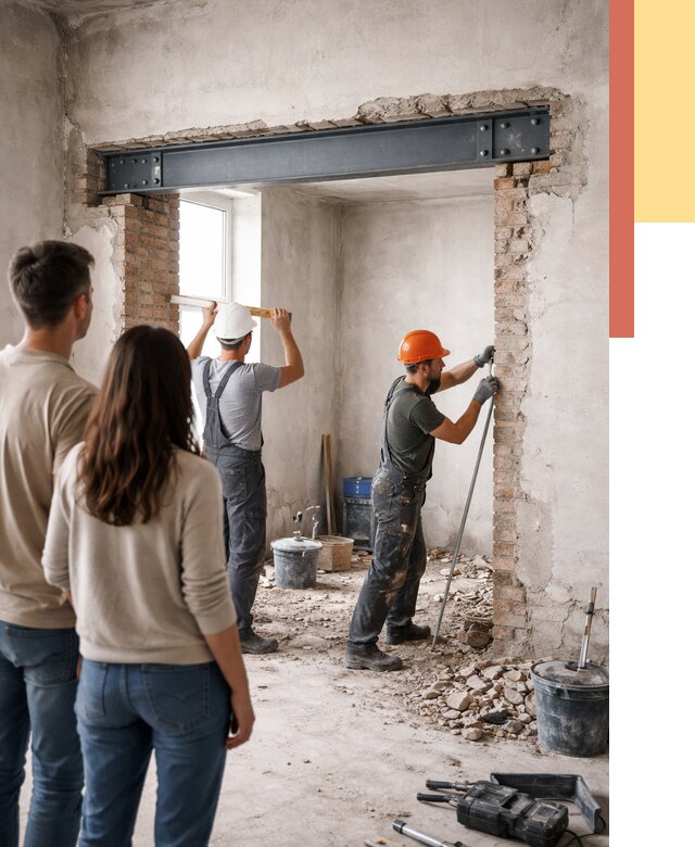 Усиление проема в стене в Алексеевке от 9618 руб. — усиление дверного проема металлоконструкцией | ОТДЕЛОЧНИК-Лкв