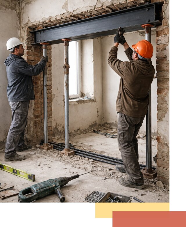 Усиление проема в стене в Алексеевке для расширения и безопасности