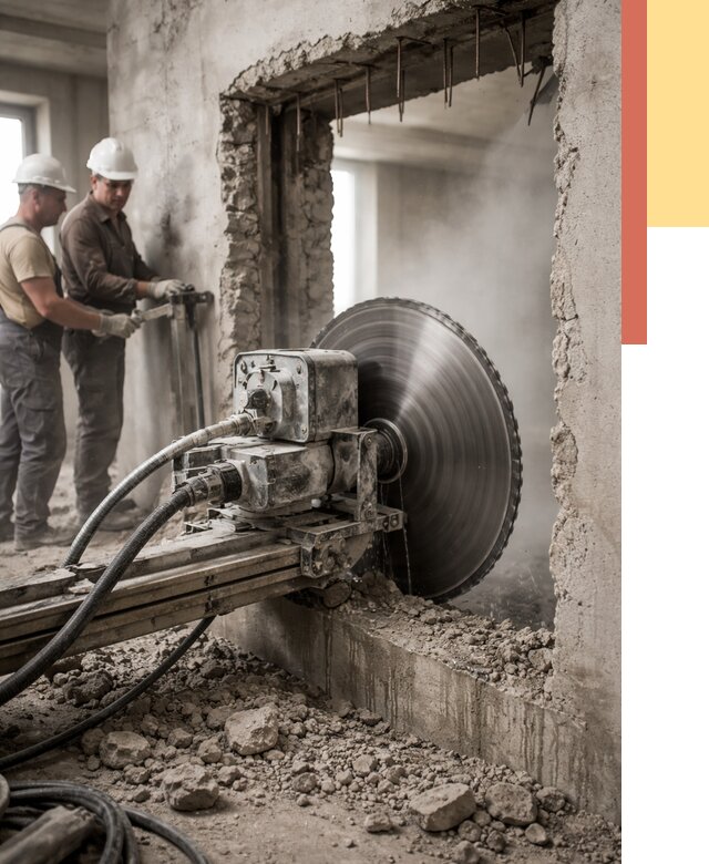 Алмазная резка проемов в Алексеевке от 4556 руб. быстро и недорого | ОТДЕЛОЧНИК-Лкв