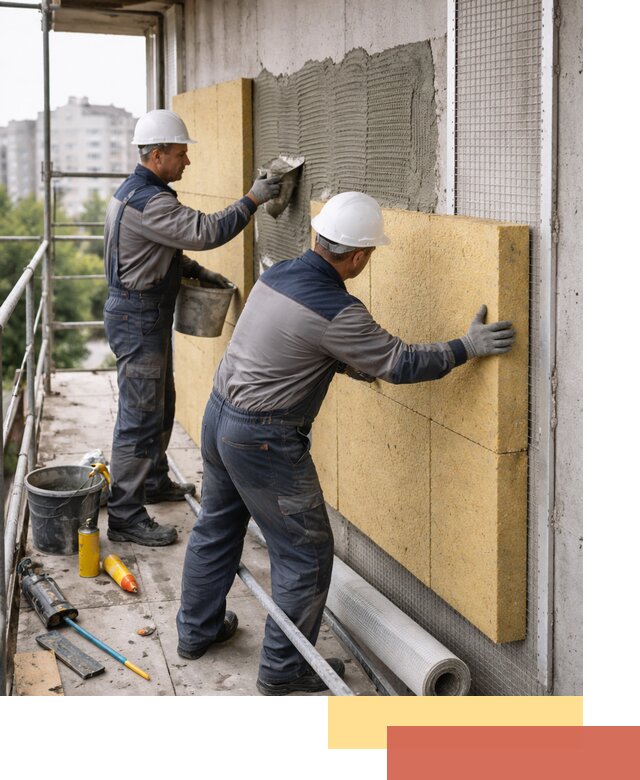 Утепление стен зданий и домов в Алексеевке качественно и надежно