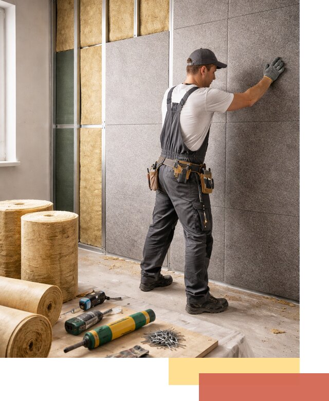 Профессиональная шумоизоляция стен в Алексеевке для квартиры и офиса