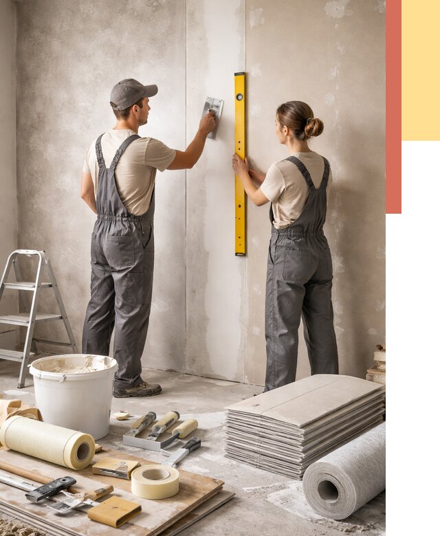 Отделка стен в Алексеевке от 1519 руб/м² — недорого, быстро, под ключ | ОТДЕЛОЧНИК-Лкв