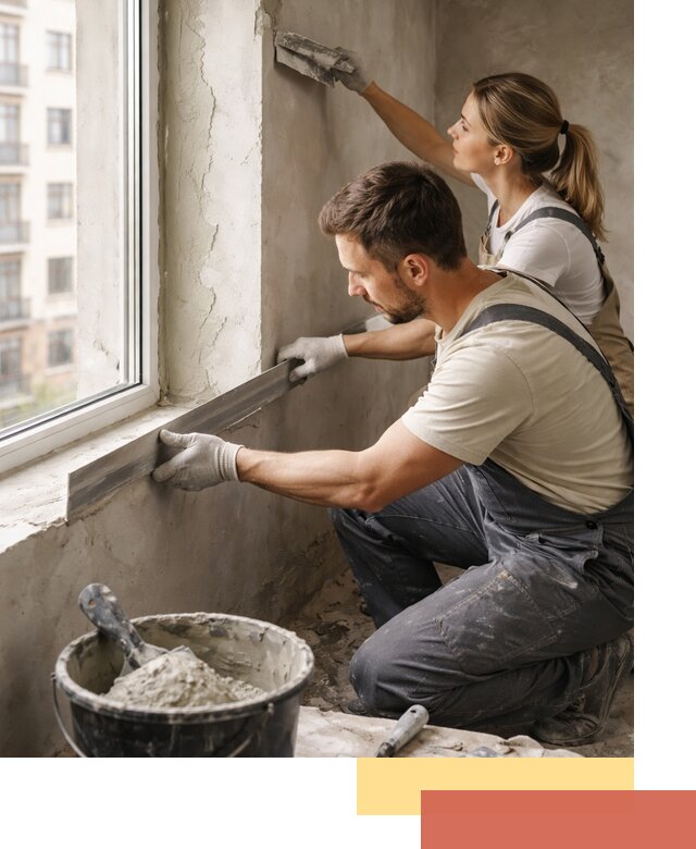 Штукатурка откосов дверей и окон профессионально в Алексеевке