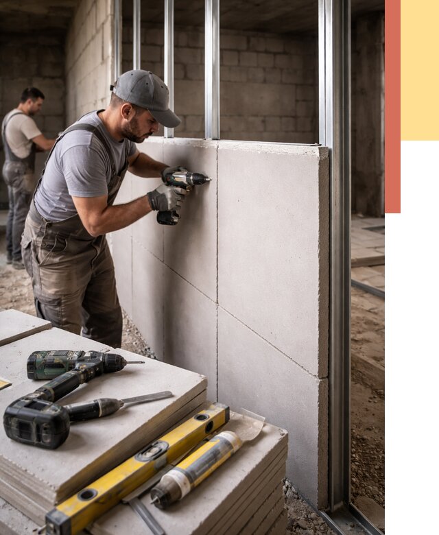 Кладка влагостойких перегородок ПГП в Алексеевке от 1215 руб. под ключ | ОТДЕЛОЧНИК-Лкв