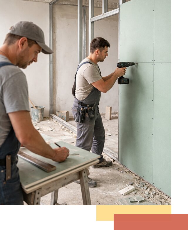 Перегородки из влагостойкого гипсокартона под ключ в Алексеевке