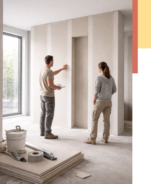 Зонирующая перегородка из гипсокартона в Алексеевке от 2835 руб. под ключ | ОТДЕЛОЧНИК-Лкв