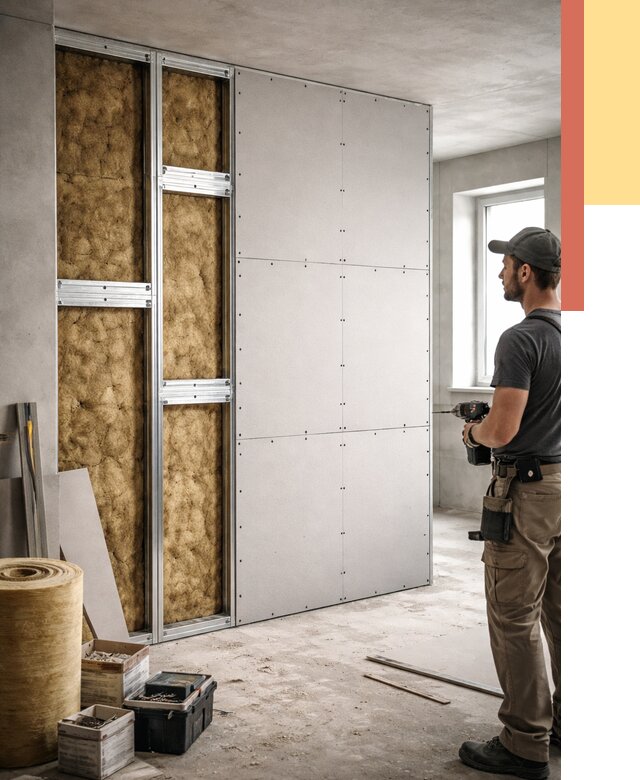 Усиленная перегородка под навеску в Алексеевке от 12959 руб. — монтаж под ключ | ОТДЕЛОЧНИК-Лкв