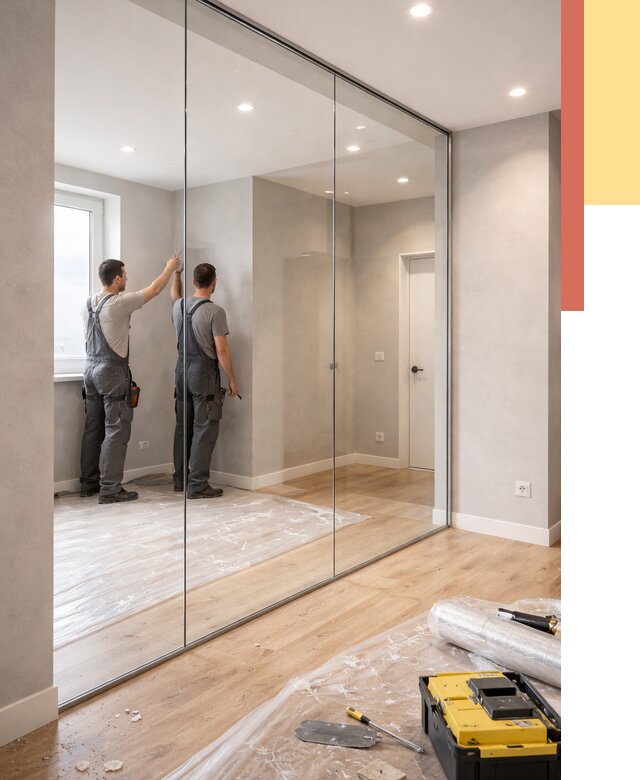 Безрамные стеклянные перегородки в Алексеевке — монтаж от 9618 руб. | ОТДЕЛОЧНИК-Лкв