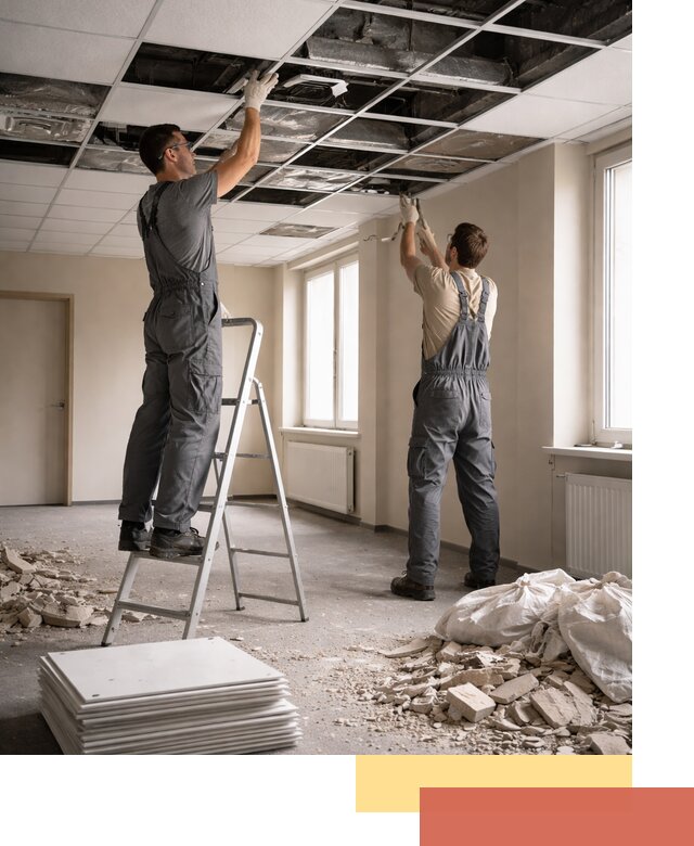 Демонтаж потолков Армстронг профессионально в Алексеевке