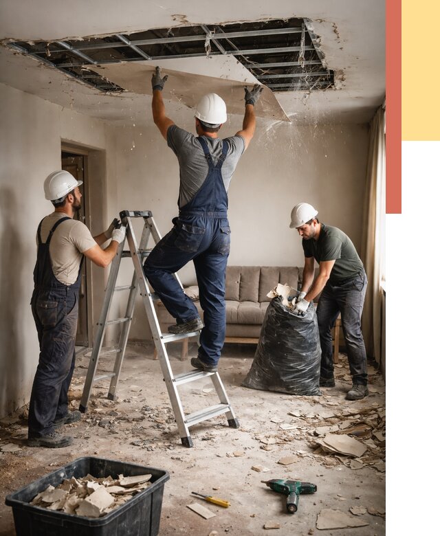 Демонтаж гипсокартонного потолка в Алексеевке от 425 руб. за м2 — ОТДЕЛОЧНИК-Лкв