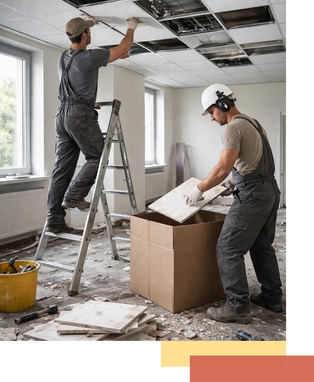 Демонтаж потолочной плитки в Алексеевке быстро и аккуратно