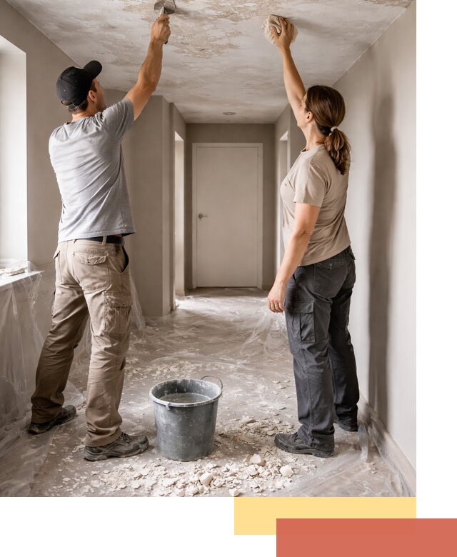 Удаление побелки с потолка в Алексеевке — быстро и аккуратно