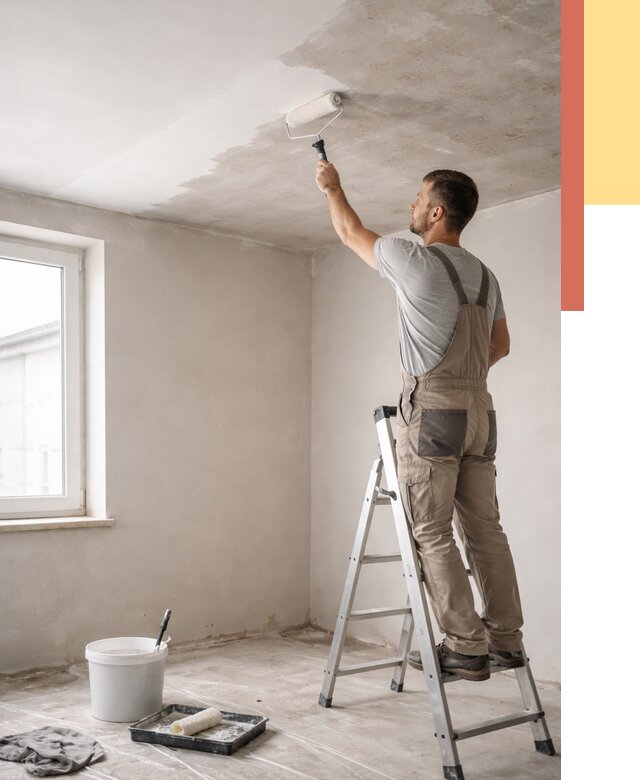 Грунтовка потолка в Алексеевке от 2531 руб. — быстро и недорого | ОТДЕЛОЧНИК-Лкв