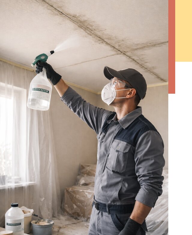 Антисептическая обработка потолка в Алексеевке от 2531 руб. | ОТДЕЛОЧНИК-Лкв