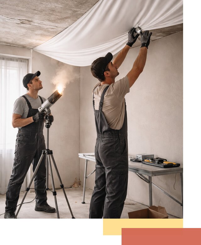 Установка натяжного потолка под ключ в Алексеевке